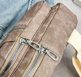 Soft Leather Casual Crossbody Shoulder Bag