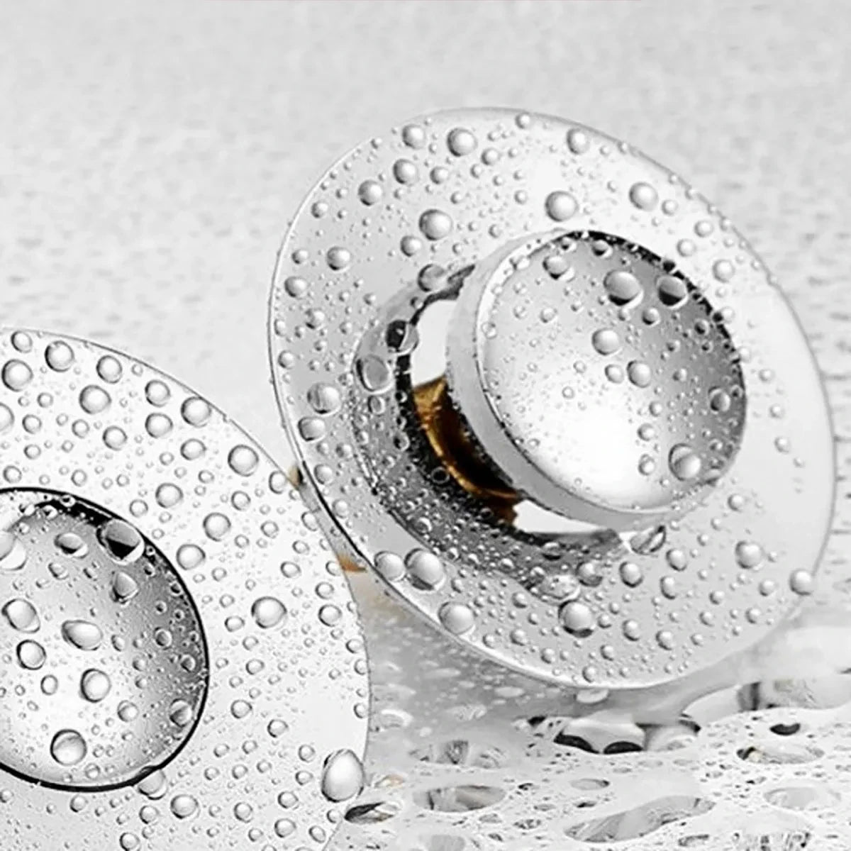 Universal Pop-up Chrome Drain Plug Sink Filter with Hair Catcher