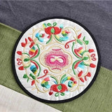 4PCS/set Embroidery Cloth Protective Coaster Mats
