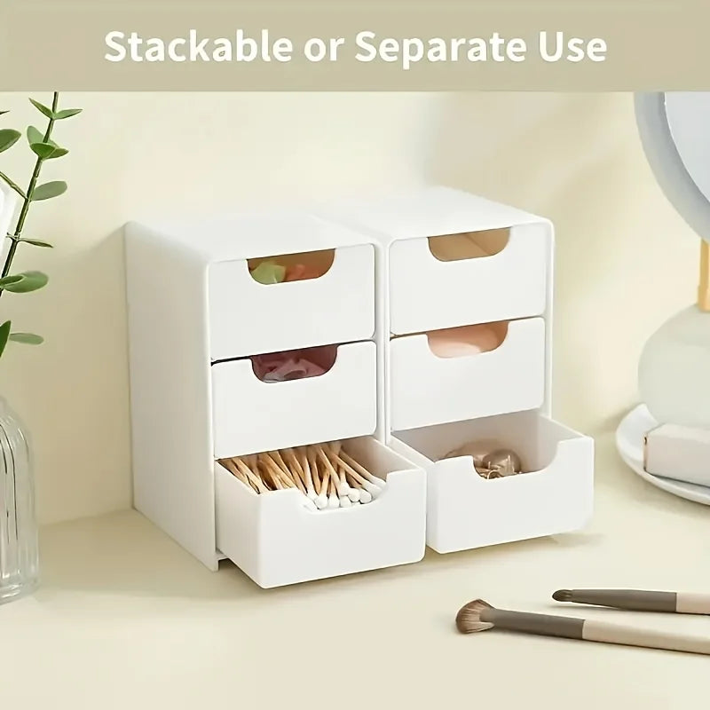 Chic 3-Tier Desk Organizer with Drawers