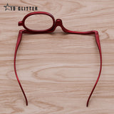 Women Folding Magnifying Glasses.  Excellent For Applying Makeup.  PC Frame +1.0~+4.0 Resin Lens.