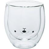 JUSTINLAU Creative Glass Double Wall Insulated Animal Mug