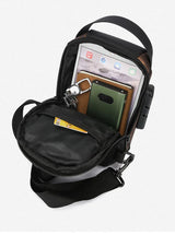 Men's Anti Theft USB Charging Crossbody Bag