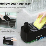 Dish Soap Dispenser with Sponge For Kitchen's
