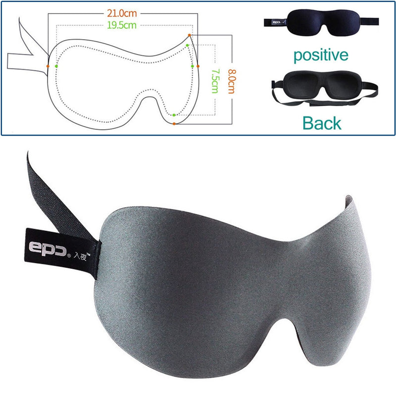 Tcare 3D Sleeping Eye Mask, Total Darkness When You Travel, Day Time Naps OR Work Shift work.