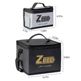 Zeee Lipo Fireproof Safe Battery Bag With Pouches For Multiple Battery Storage.