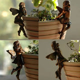 Mini Resin Fairy Hanging Basket Decoration   A