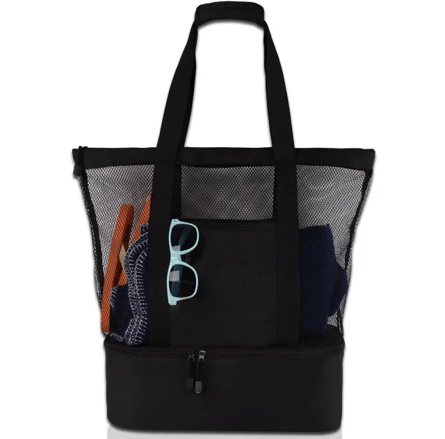 Women Mesh Transparent Beach Bag