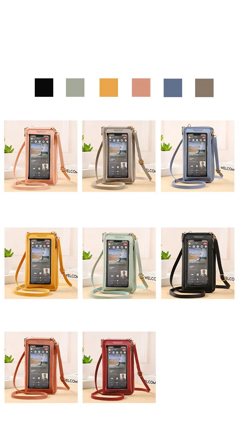 Women's Crossbody Touch Screen Cell Phone Purse.