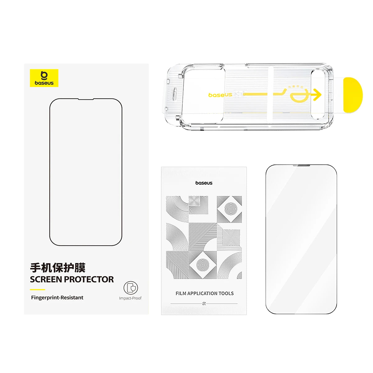 Baseus Tempered HD Screen Protector For iPhone 17 16 15 14 13 12 Pro Max