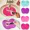 Silicone Pad with Suction Cups For Cleaning Makeup Brushes.