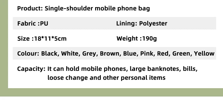 Fashionable Crossbody shoulder bag