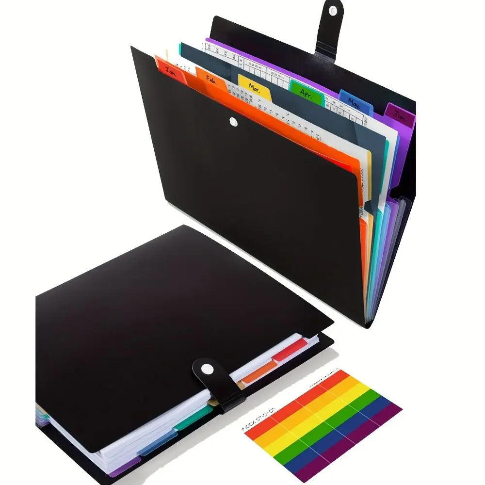 Plastic A4 Accordion Paper Organizer Folder