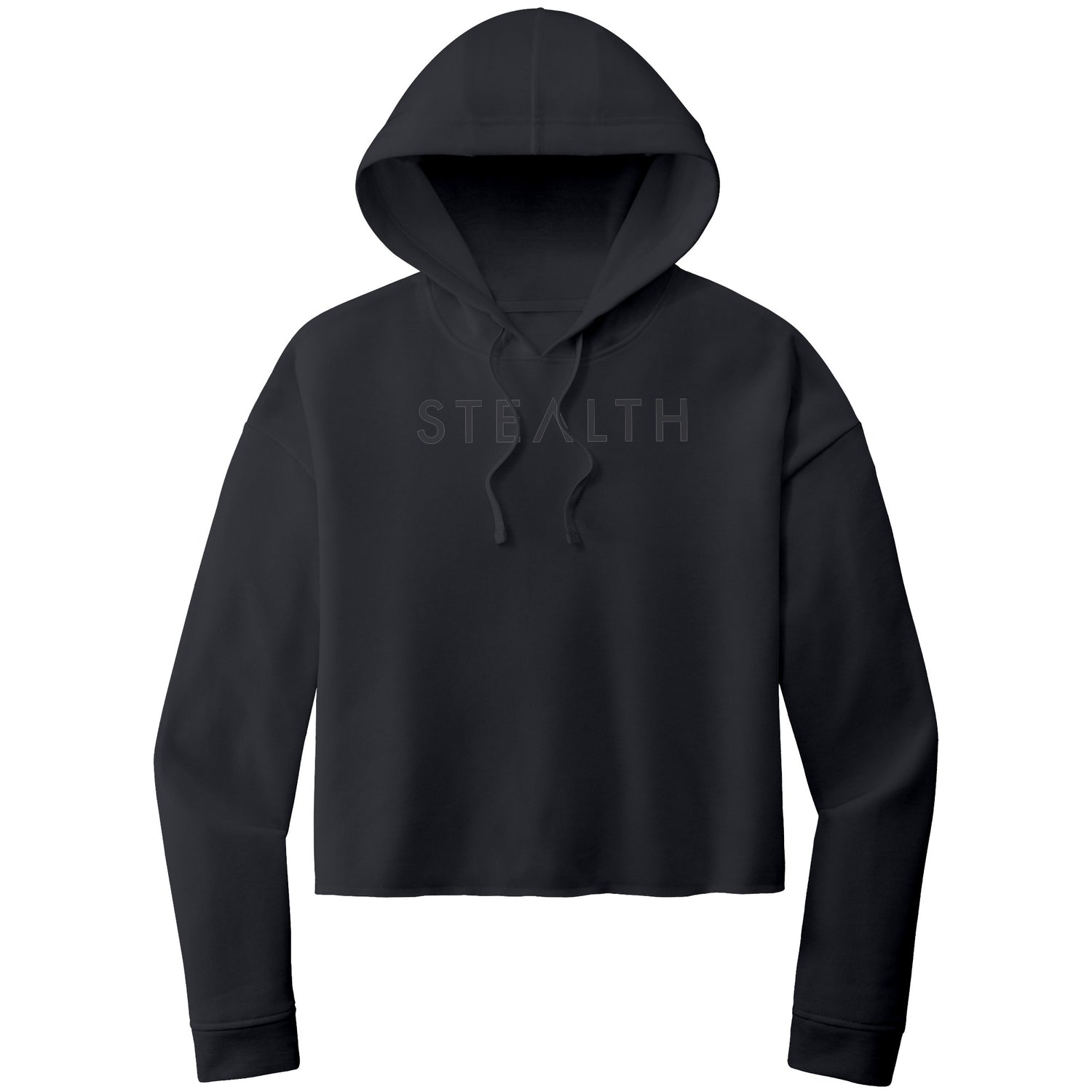 STEALTH ITC Womens Lightweight Crop Hooded Sweatshirt