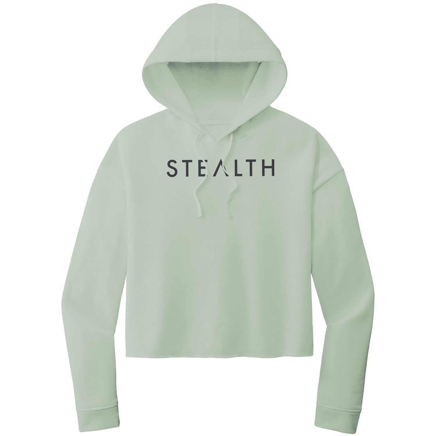 STEALTH ITC Womens Lightweight Crop Hooded Sweatshirt