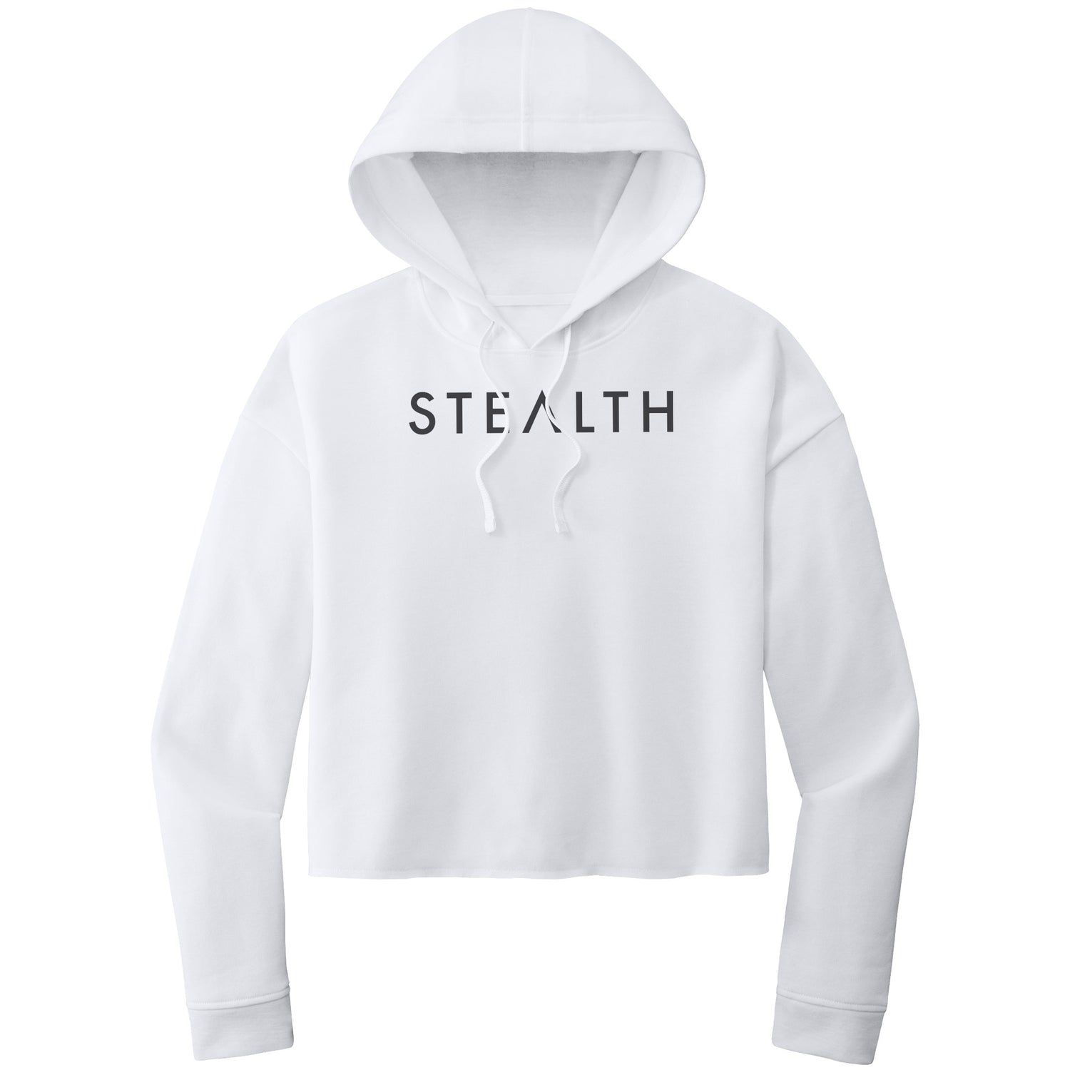 STEALTH ITC Womens Lightweight Crop Hooded Sweatshirt