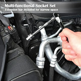 46pc Multipurpose Metric Hex Bit 1/4 in Socket Set
