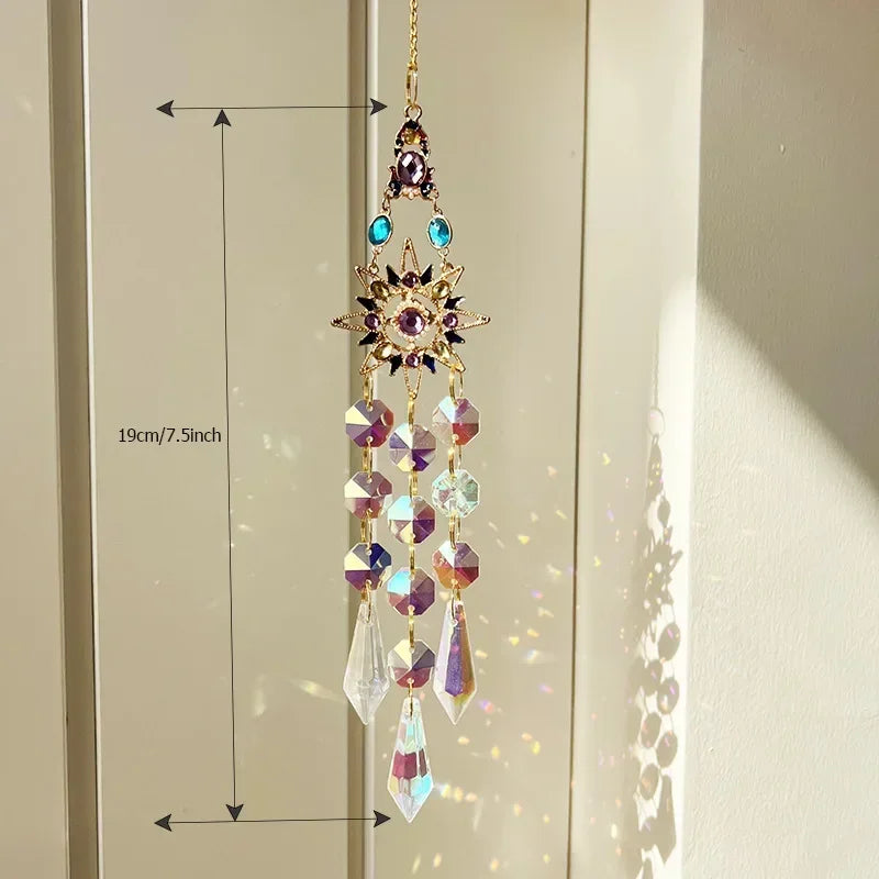Window Or Garden Hanging Sun Catchers with Crystals And Rhinestones
