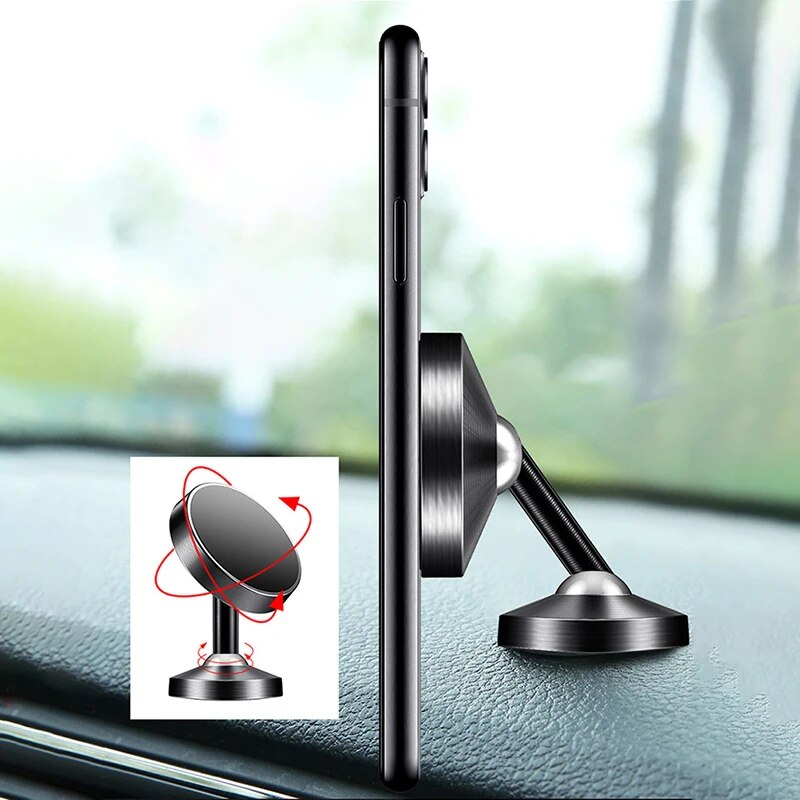 Double-sided Magnetic Universal Phone Holder.  Attaches to All Metal Surfaces.