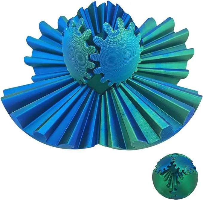 3D Printed Cube Fidget Spin Ball For Relaxing Due To Stress and Anxiety