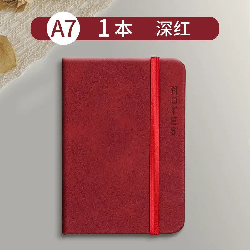 Handmade Leather Mini A7 Pocket 80 page Notebook