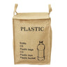 Folding Jute Organizer Storage Basket With Lids