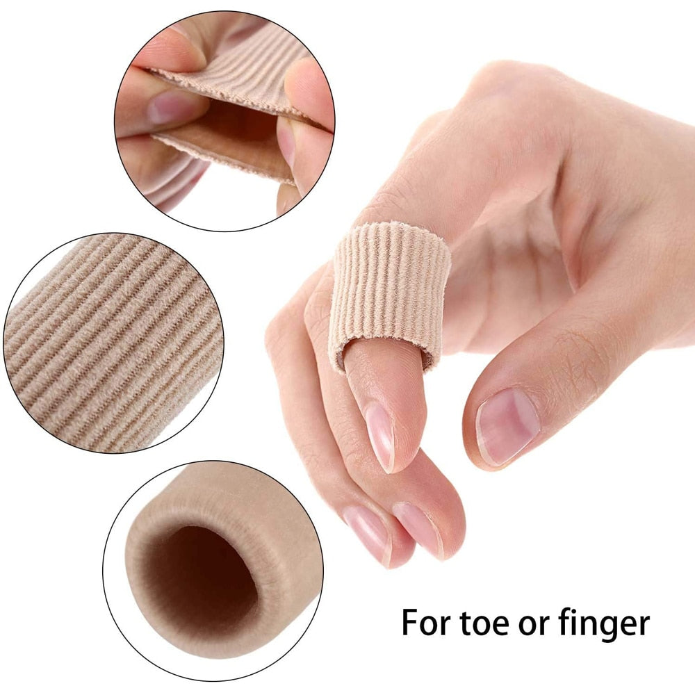 Fabric Tube Toe Separator For Foot Care and Medication Applicators.