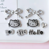 Silver Hello Kitty Charms Shoe Accessories