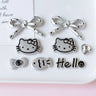 Silver Hello Kitty Charms Shoe Accessories