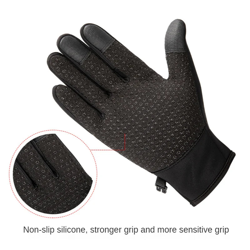 Men And Women's Non Slip Fleece Touchscreen Waterproof Gloves