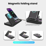 30W Digital Clock Wireless Charger With RGB Night Light For Smartphone Airpods Pro Huawei Apple Watch