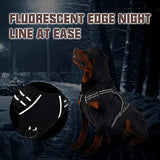 Durable Military-Style Vest with Reflective Straps & Secure Control Handle Dog Harness