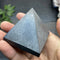 Natural Pyramid Shungite Crystal Healing Purification Stone For Energy Balancing And Meditation