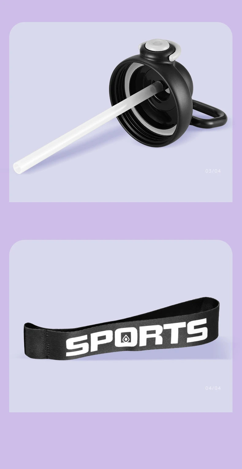 GIANXI  Plastic Sports Water Bottle With Straw