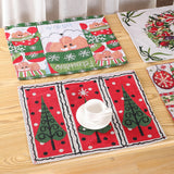 Holiday Season Decorative Woven Tapestry Placemats.