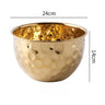 Stainless Steel Hammer Point Fruit Or Mixing Bowl