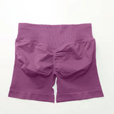 NCLAGEN 4.5" Women's  Low Ribbed Band Scrunch Butt Seamless Impact Shorts