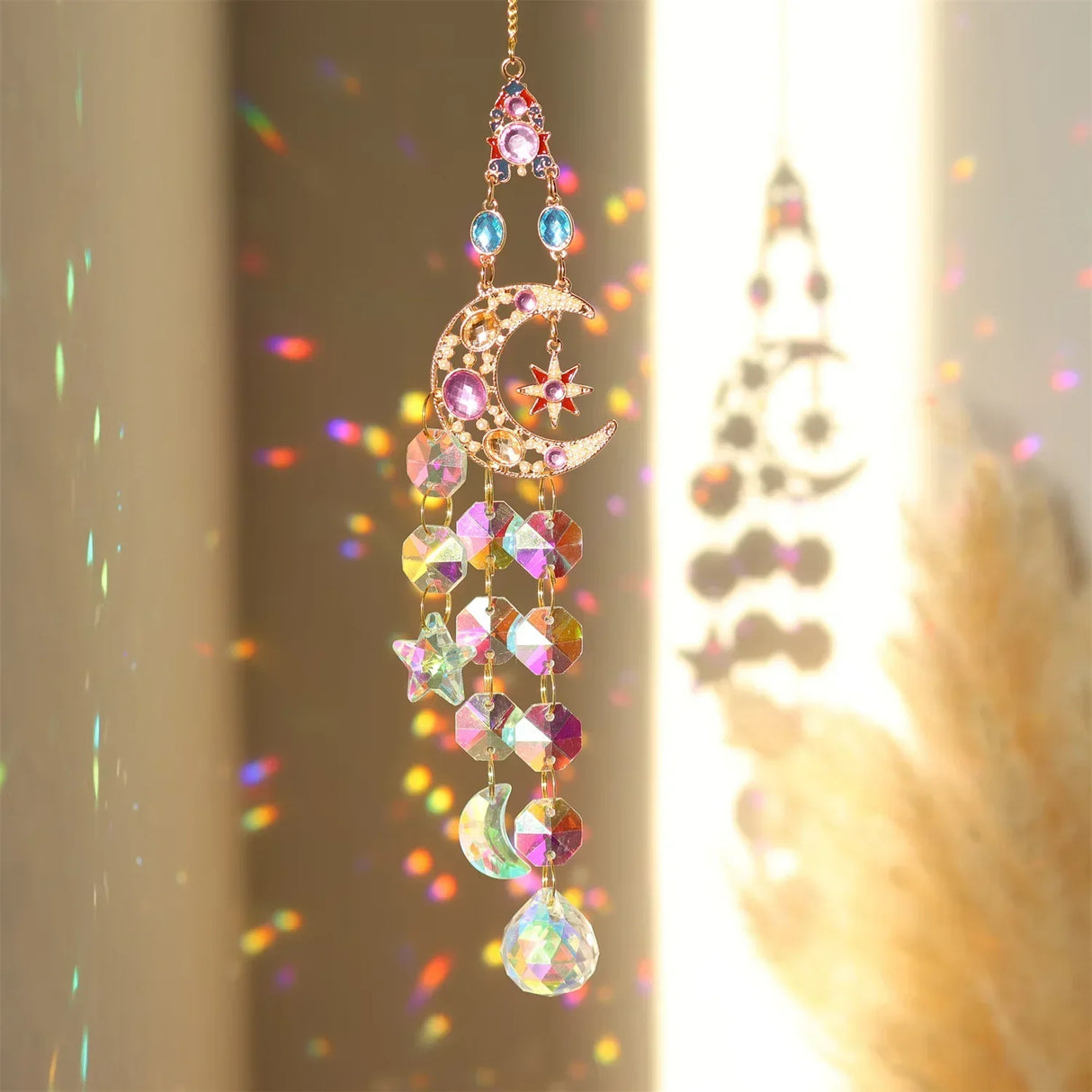 Window Or Garden Hanging Sun Catchers with Crystals And Rhinestones
