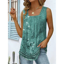 Women's Sleeveless, Pleated Casual Tops.  Size S-5XL.