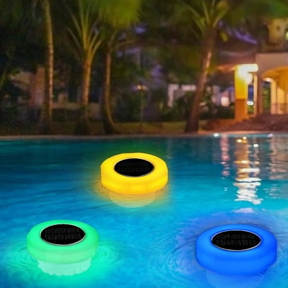 Solar Floating Chlorine 3 Inch Dispenser with Colorful Light