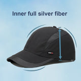 Unisex Anti Radiation Cap Half/Full Silver Fiber Electromagnetic Wave.