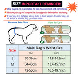 2/3/4/5Pack Cotton Cloth Diaper For Male Dogs