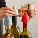 Silicone Winter/Christmas Hat Bottle Stopper Cap.