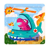 11x11cm Wooden 3d Cartoon Puzzle