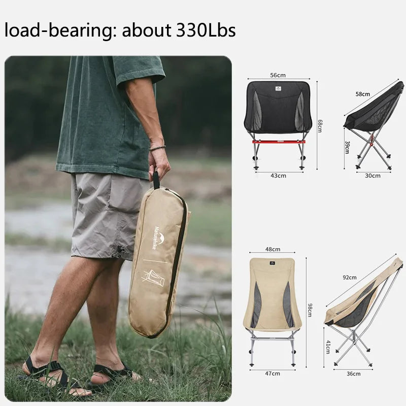 Naturehike Ultralight Folding Aluminum Mesh Camping Chair