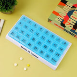 Portable 31 Days Medicine Box With Detachable Compartments