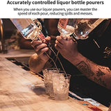 Stainless Steel Pour Spouts with Rubber Caps For Wine Or Oil Bottles