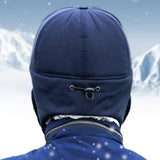 Winter Warm, Soft Thermal Cap With Pin Up Ear Flaps And Removable Mask.