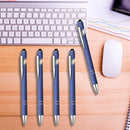 1-100Pcs 2 In 1 Multifunction Ball Stylus With Soft Touch Screen