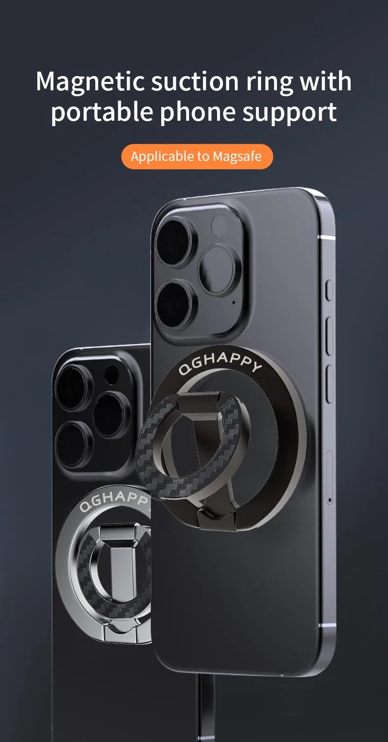 Magnet Grip Ring Holder With Kickstand For iphone 14 15 And 16